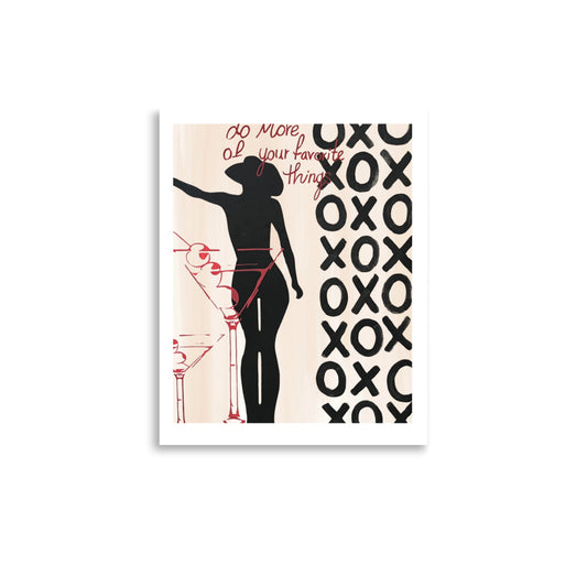 "xoxo" print