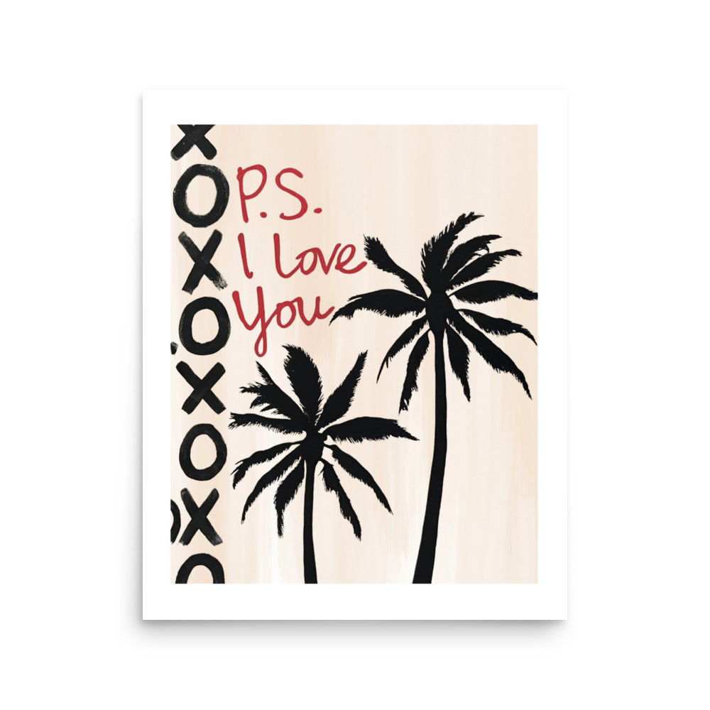 "ps I love you" print