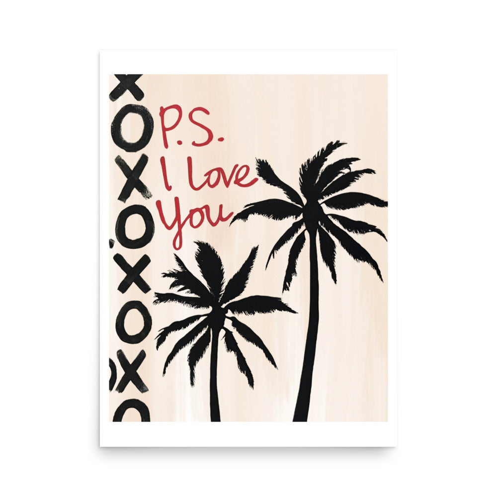 "ps I love you" print