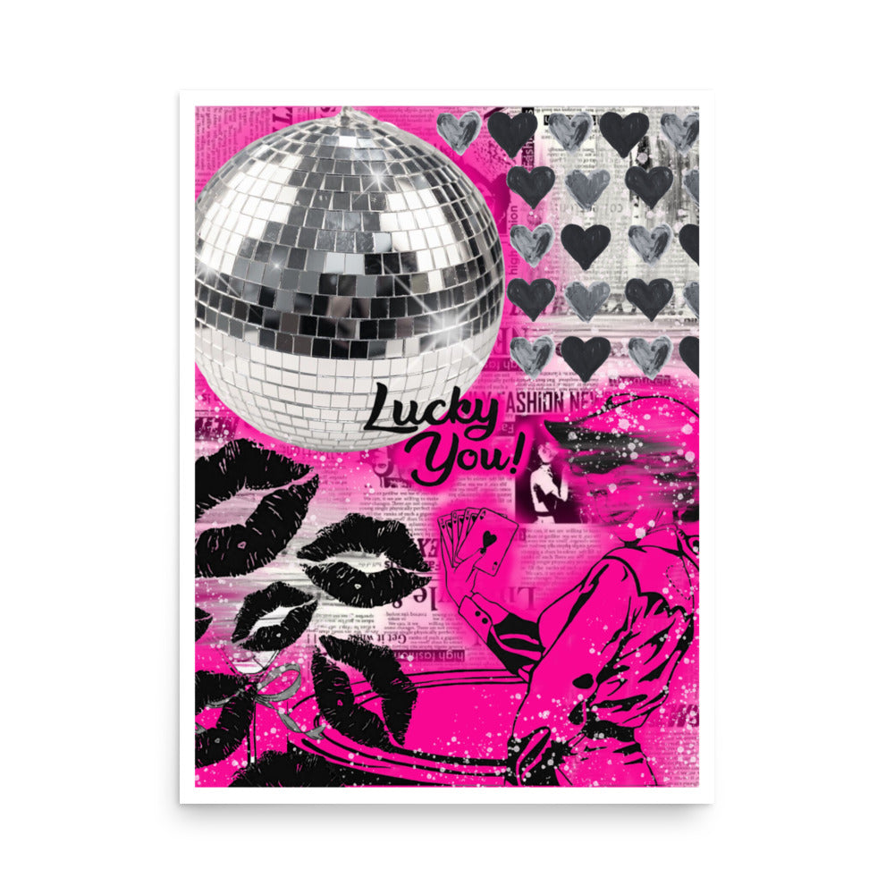 "lucky" print