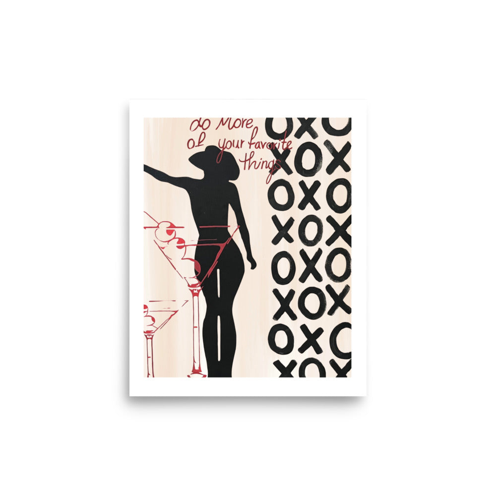 "xoxo" print